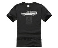 Men Printing Short Sleeve Tshirt trend Brick Volvo 245 Wagon Car Male Organnic Cotton Man Fashion summer T shirt