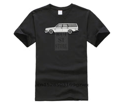 Men Printing Short Sleeve Tshirt trend Brick Volvo 245 Wagon Car Male Organnic Cotton Man Fashion summer T shirt